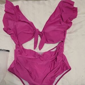 Pink WOMENS One Piece Swimsuit